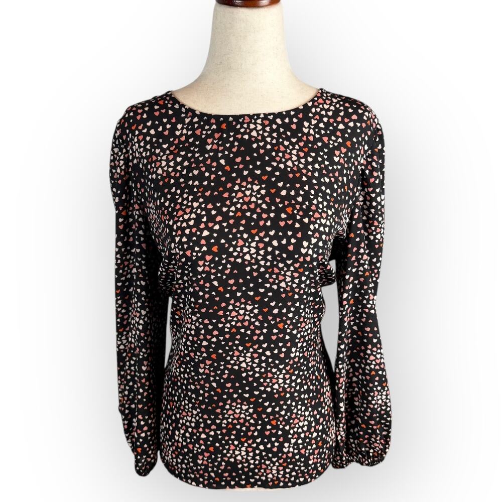 Women’s Long Sleeve Silky Heart Shirt Medium